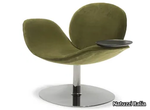 DOVE - Swivel upholstered armchair _ Natuzzi Italia