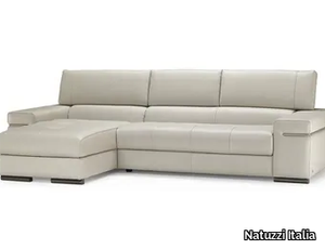 AVANA - Leather sofa with chaise longue _ Natuzzi Italia