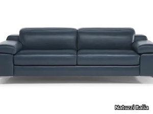 DUCA - Sectional leather sofa _ Natuzzi Italia