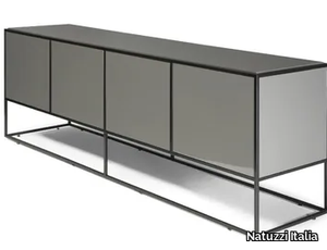 FIL ROUGE - Sideboard with coplanar doors _ Natuzzi Italia