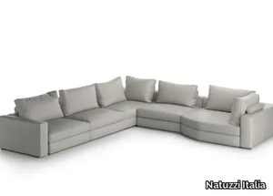 DOMINIO - Corner modular leather sofa _ Natuzzi Italia