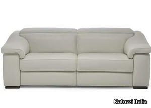 BRICK - Recliner leather sofa with headrest _ Natuzzi Italia