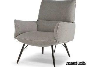 TALIA - Fabric armchair with armrests _ Natuzzi Italia