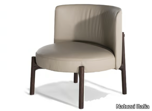 AMALIA - Leather easy chair _ Natuzzi Italia