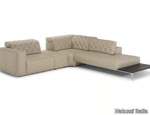 SKYLINE - Recliner sectional leather sofa _ Natuzzi Italia