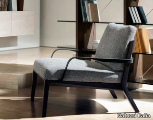 VIAGGIO - Fabric easy chair with armrests _ Natuzzi Italia