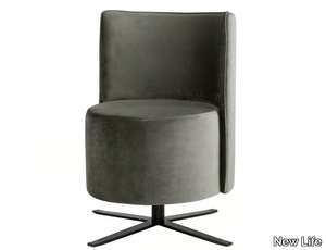 AND POTM01 - Swivel fabric armchair with 4-spoke base _ New Life