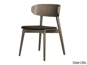 HELLEN PLUS SE02 - Stackable beech chair with integrated cushion _ New Life