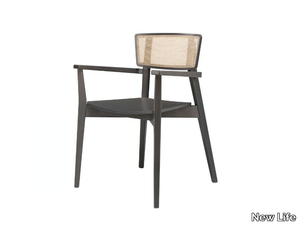 HELLEN PO01C - Wooden chair with armrests _ New Life