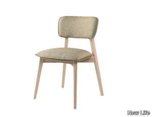 HELLEN SOFT SE07 - Stackable wooden chair with integrated cushion _ New Life