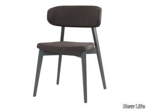 HELLEN PLUS SE04 - Stackable upholstered beech chair open back _ New Life