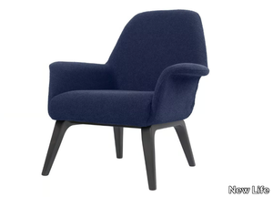 VIVA PL01 - Upholstered fabric easy chair with beech legs _ New Life