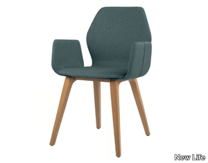 ANJA SB01 - Fabric chair with armrests _ New Life