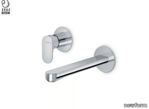 LINFA II - Wall-mounted single handle washbasin mixer without waste _ newform