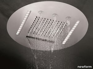 OVERHEAD SHOWERS FOR CHROMOTHERAPY - 3-spray built-in overhead shower with chromotherapy _ newform