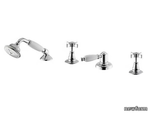 DAYTIME - 4 hole bathtub set with diverter with hand shower _ newform