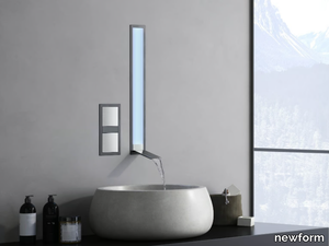 AQUALITE - Wall-mounted stainless steel washbasin mixer _ newform