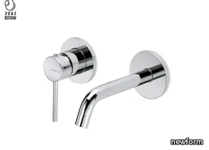 XT 4228 - Single handle wall-mounted washbasin mixer without waste _ newform