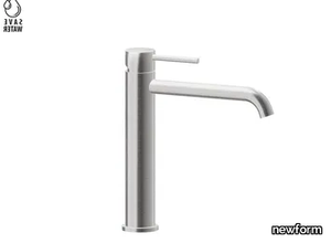 X-STEEL 316 69614X - High single handle stainless steel washbasin mixer _ newform