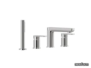 HAKA 72082C - Deck mounted single handle bathtub tap with hand shower _ newform