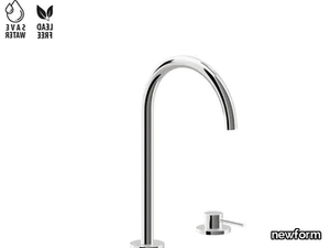 XT 4220 - 2 hole countertop washbasin mixer without waste _ newform