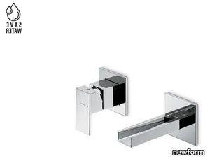 ERGO OPEN 66530E - Wall-mounted single handle washbasin mixer _ newform