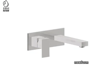 ERGO-Q 66429E - Wall-mounted washbasin mixer with plate _ newform