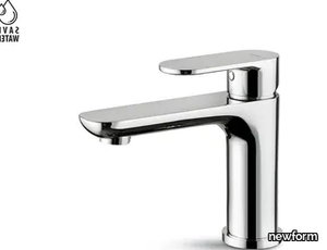 EXTRO - Single handle countertop washbasin mixer without waste _ newform