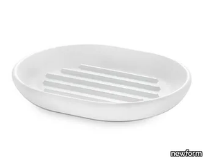 ROUND ACCESSORIES 67250 / 67251 - Countertop ceramic soap dish _ newform