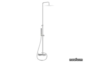 SHOWER COLUMNS 61163 - Wall-mounted shower panel with hand shower _ newform