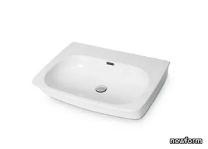 WASHBASINS - Countertop rectangular wall-mounted washbasin _ newform