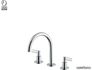 BLINK CHIC 71000 / 71100 - Countertop washbasin tap with individual rosettes without waste _ newform