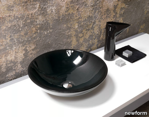 WASHBASINS - Countertop round ceramic washbasin _ newform