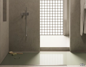 FOGLIO - Rectangular ceramic shower tray _ Nic