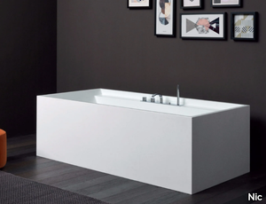 POOL MAXI - Rectangular Corian® bathtub _ Nic