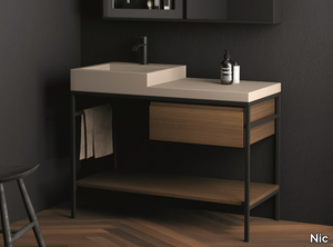 SEMPLICE 105 - Floor-standing vanity unit with drawers _ Nic