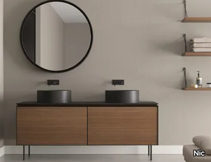 LAMA - Double vanity unit with drawers _ Nic