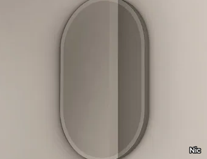 PASTILLE - Oval mirror with integrated lighting _ Nic