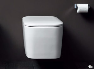 SEMPLICE - Wall-hung ceramic toilet _ Nic