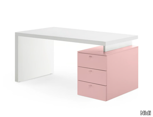 Desk with drawer unit - Modular desk _ Nidi