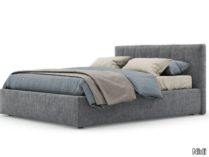 SWELL - Upholstered double bed with removable cover _ Nidi