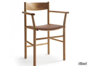 AKADEMIA ARMREST - Solid wood chair with armrests _ Nikari