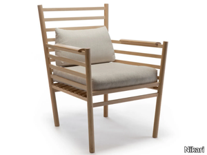 ARTE - Ash easy chair with armrests _ Nikari