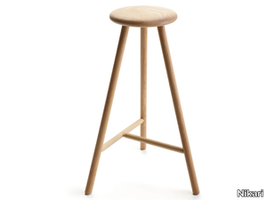 PERCH HIGH - High oak stool _ Nikari