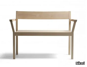 PERIFERIA KVI5 - Wooden bench with back _ Nikari