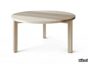 PERIFERIA KVP6C-8C - Low round wooden coffee table _ Nikari