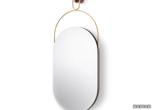 ESLABON - Oval metal and wooden mirror _ nomon