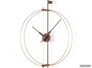 MINI BARCELONA PREMIUM - Wall-mounted walnut clock _ nomon