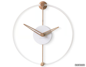 NANO - Wall-mounted wood and polystyrene clock _ nomon