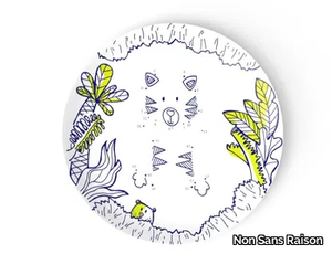 CONNECT THE DOTS - Porcelain dinner plate for children _ Non Sans Raison